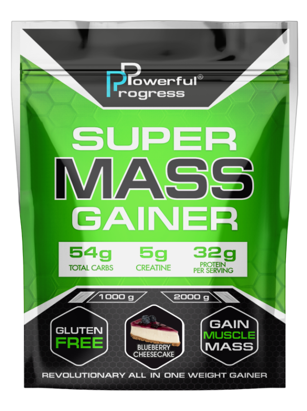 32% Super Mass Gainer Чорничний Чізкейк