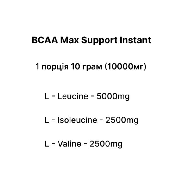 BCAA Max Support Instant 500g Жуйка - Зображення 2